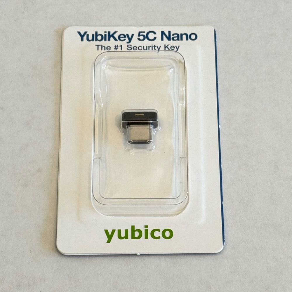 Yubico - YubiKey 5C Nano - Two-Factor authentication (2FA) Security Key